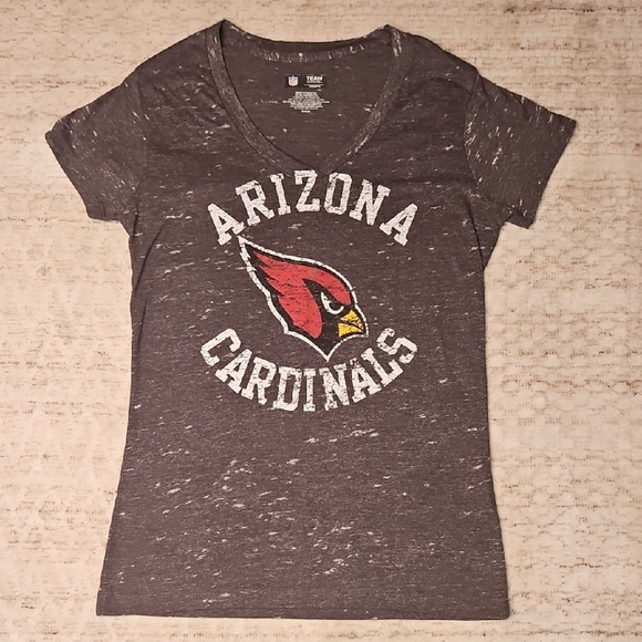 NFL Team Apparel Arizona Cardinals Women's V-Neck Tee - Picture 1 of 5